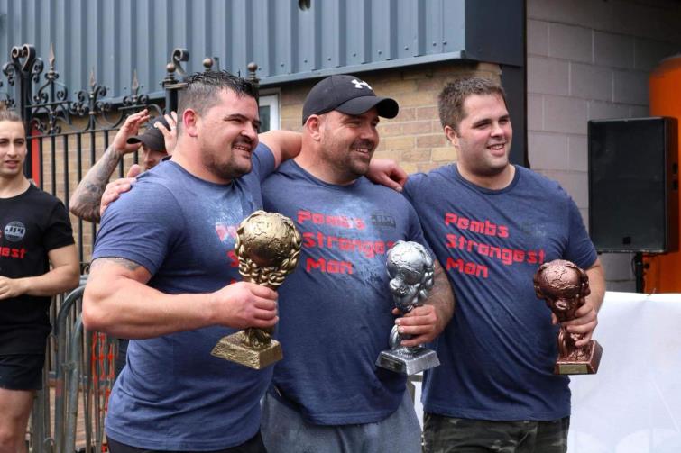 Top three in first ever Pembrokeshire Strongman